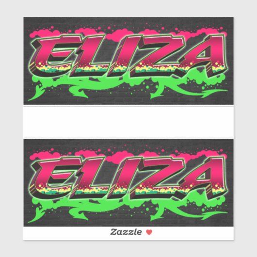 Eliza Vorname Name Graffiti Aufkleber Sticker シール (シート)