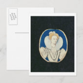 Elizabeth I、ミニチュアポートレート（未完） ポストカード (正面/裏面)