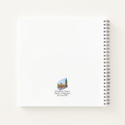 Elizabeth Tower, aka Big Ben ノートブック (裏面)
