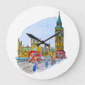 Elizabeth Tower, aka Big Ben ラージ壁時計 (正面)