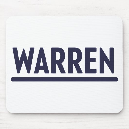 Elizabeth Warren 2020キャンペーン大統領のロゴ マウスパッド (正面)