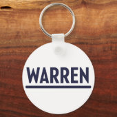 Elizabeth Warren 2020キャンペ大統領のーンロゴ キーホルダー (正面)