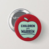 Elizabeth Warren - Children With Warrenボタン 缶バッジ (正面&裏面)
