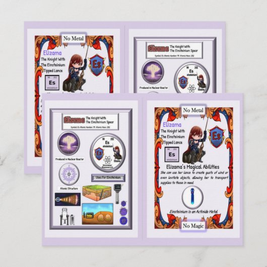Elizama - Knight Einsteinium Lance ポストカード (正面/裏面)