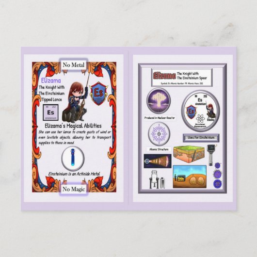 Elizama - Knight Einsteinium Lance ポストカード (裏面)