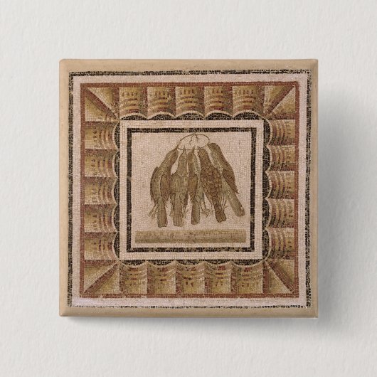 ElJemからの5つのつぐみを、描写する舗装 缶バッジ (正面)