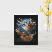 Elkおもしろい狩りシャツ – Elk Shirt Elk Howling At カード (黄色い花)