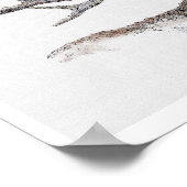 Elkインクと水色 ポスター (角)