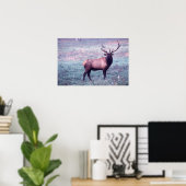 Elkプリントw/o 縁ど ポスター (ホームオフィス)