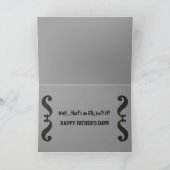 Elk写真ユーモアのある父のデイカード カード (内部)