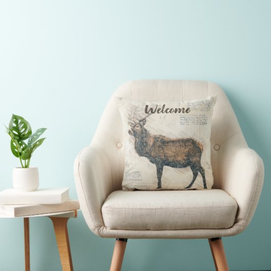 Elk素朴 Welcome クッション (椅子)
