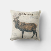 Elk素朴 Welcome クッション (正面)