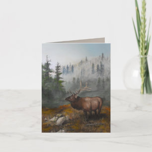 「Elk Art」 4" x 5.6" by Jason通り カード