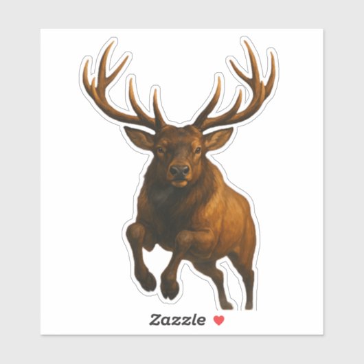 Elk Cut-out Sticker シール (シート)