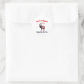 Elk Flag America ラウンドシール (バッグ)