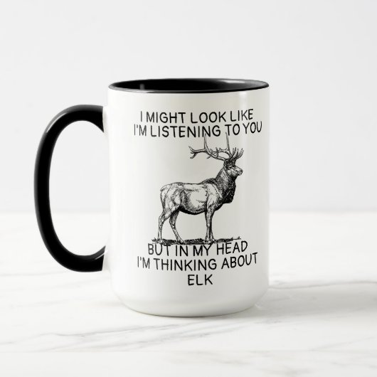 Elk Mug, Elk Gifts, Elk Lover Coffee Cu マグカップ (左)