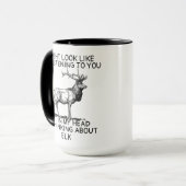 Elk Mug, Elk Gifts, Elk Lover Coffee Cu マグカップ (正面左)