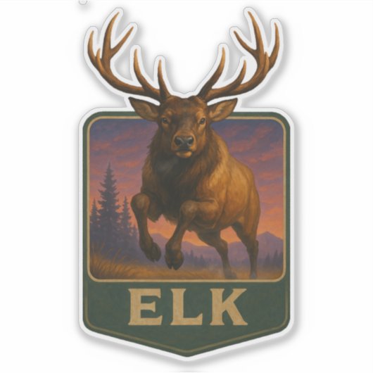 Elk Sticker シール (正面)