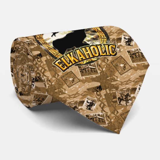 elkaholicビッグ・ゲームの夕食のタイ ネクタイ (ロール)