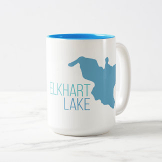 Elkhart湖、ウィスコンシン ツートーンマグカップ