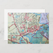 ELKTON, MDヴィンテージマップポストカード ポストカード (正面/裏面)