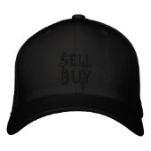 $ELL FIAT ₿uy BITCOIN HAT 刺繍入りキャップ (正面)