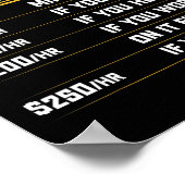 Ell Teacher Hourly Rate - Funny Ell Educator Tutor ポスター (角)