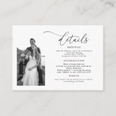 ELLAフォトモダンの結婚詳細 エンクロージャーカード (正面)