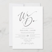 ELLAミニマエレガントリストフォトス結婚ポット 招待状 (正面)