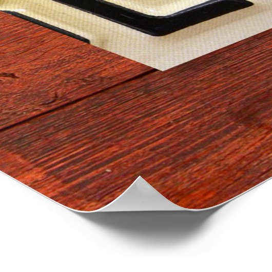 ELLAライセンスプレートレタリング名署名ポスター ポスター (角)