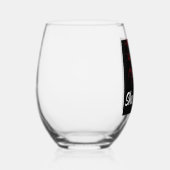 Ella es Amor ステムなしワイングラス (右)