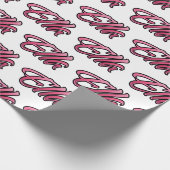 Ella faded pink personalisiertes Geschenkpapier ラッピングペーパー (角)