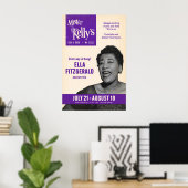 Ella Fitzgerald jazz poster - Live at Mister ポスター (ホームオフィス)