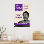 Ella Fitzgerald jazz poster - Live at Mister ポスター (キッチン)