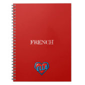 Ella Heart Red ノートブック (正面)