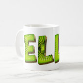 Ella Name Kiwi Style Tasse Teetasse Kaffeetasse コーヒーマグカップ (正面左)
