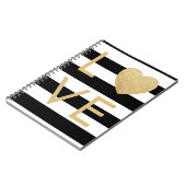 Elle Westley "ぴかぴか光るすべては愛"ノートです ノートブック (左側)