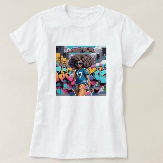 Elleki - 熱い夏の女の子 tシャツ (デザイン正面)
