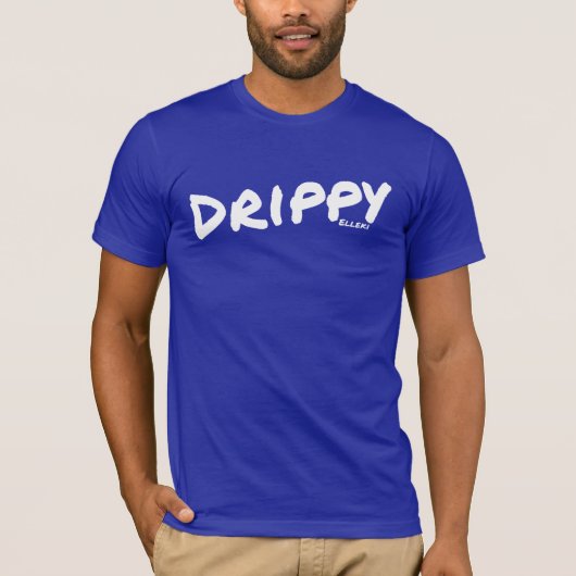 Elleki Drippy （白） Tシャツ (正面)