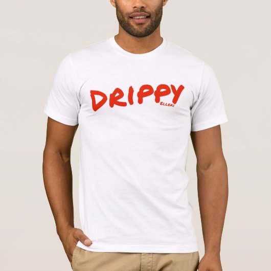 Elleki Drippy （赤） Tシャツ (正面)