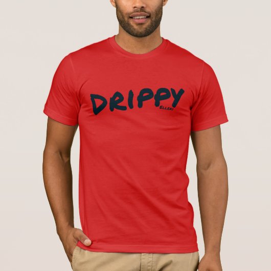Elleki Drippy (黒) Tシャツ (正面)