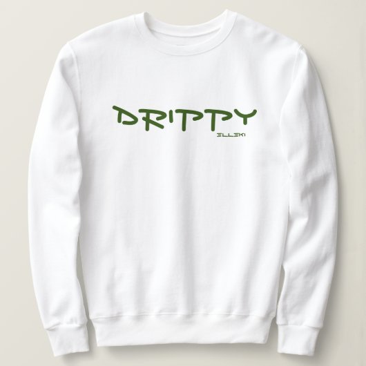 Elleki Drippy #2 （緑） Tシャツ (デザイン正面)