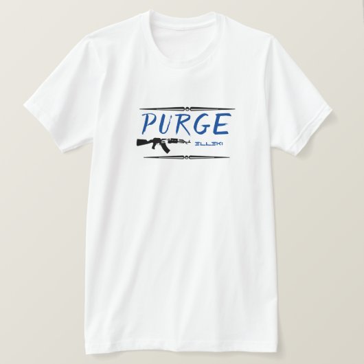 Elleki Purge K Tシャツ（青） Tシャツ (デザイン正面)