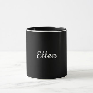 Ellen 名前 タイポグラフィー オーダーメイドギフト マグカップ