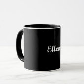 Ellen 名前 タイポグラフィー オーダーメイドギフト  マグカップ (正面左)