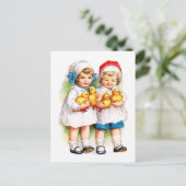 Ellen H. Clapsaddle：アヒルのある子供 ポストカード (スタンド正面)