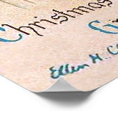 Ellen H. Clapsaddle：クリスマスの幼児の女の子 ポスター (角)