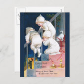 Ellen H. Clapsaddle:クリスマスの幼児 シーズンポストカード (正面/裏面)