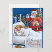 Ellen H. Clapsaddle:サンタがそこにいる シーズンポストカード (正面/裏面)