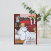 Ellen H. Clapsaddle:サンタを見る シーズンポストカード (スタンド正面)